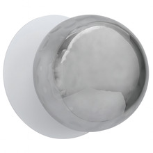 Lassie Molten Ripple Glass Cool White LED Outdoor Wall Light